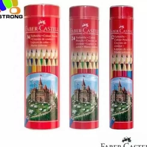 

Faber Castell Round Tin Color Cil Sil Warna Tabung Kaleng Bulat