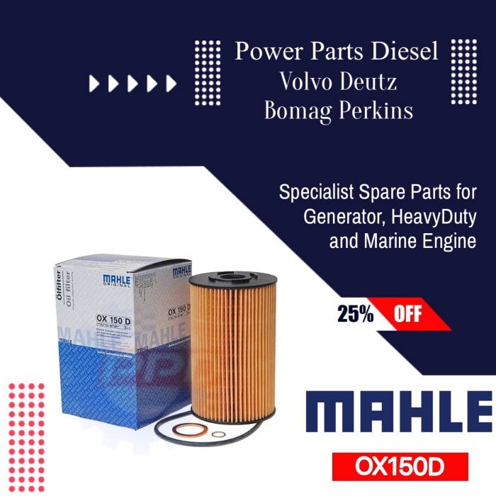 OX150D OIL FILTER - MAHLE HU932/4 0011844125 5001846627 0011844425