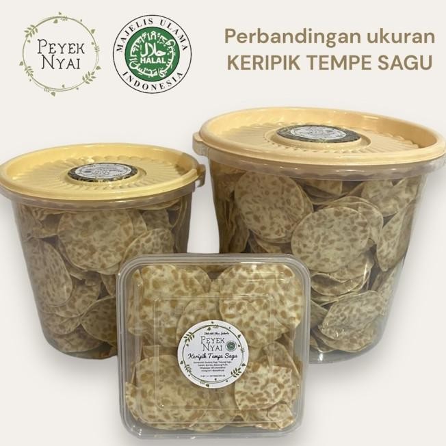 

Peyek Nyai | Keripik Tempe Sagu (Xl)