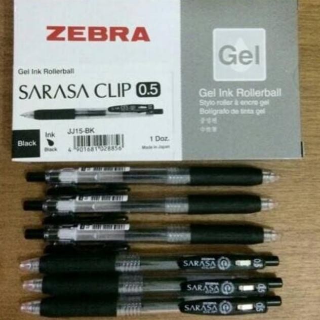 

Pul Ballpoint Zebra Sarasa Clip Gel 0,5 Hitam Harga Satu Lusin