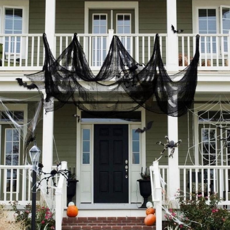 CR - Dekorasi halloween/tirai darah/tirai halloween kain bloody crepe TERLARIS