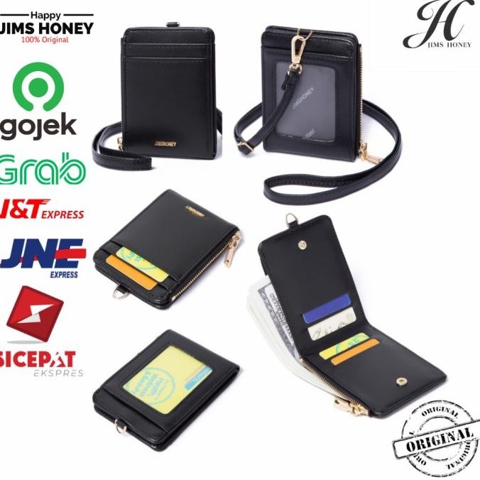 

Lanyard id card with mini wallet multifungsi import original cassandra