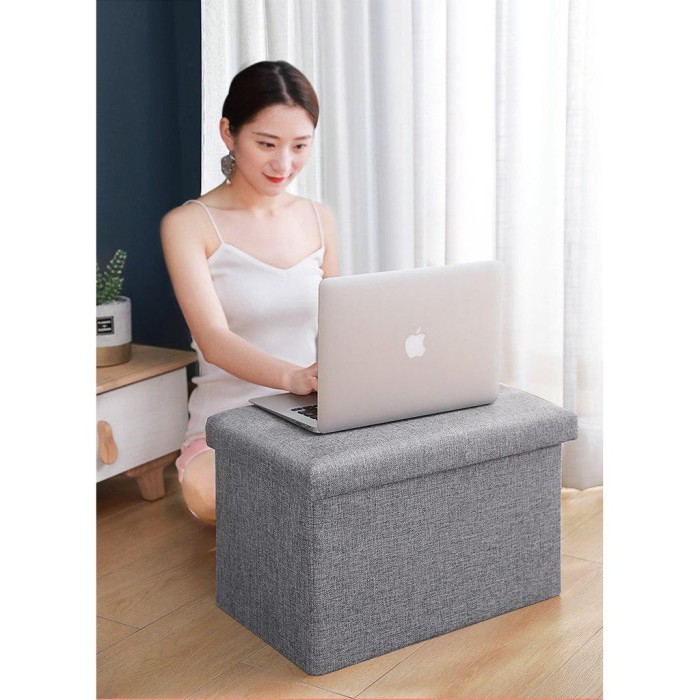 Kursi Bangku Lipat - Kotak Penyimpanan Multifungsi