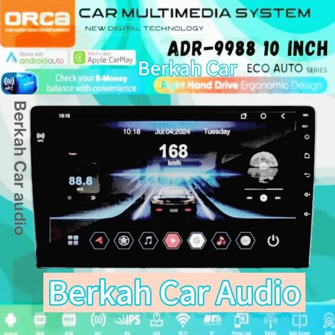Dijual Orca Adr-9988 Eco Auto Android 10 Inch Tv Mobil