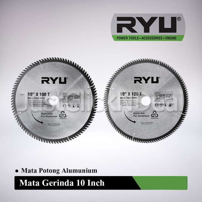 Cuci Gudang Ryu Alumunium Cutter 10 Inch Mata Gerinda Potong Alumunium