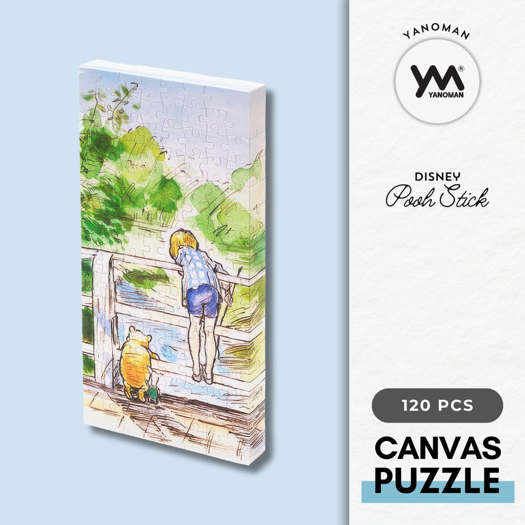 Yanoman 2304-18 Winnie the Pooh - Pooh Stick 120 PCS Canvas Puzzle