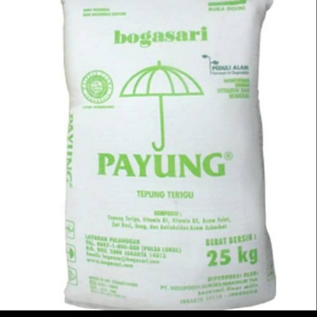 

TEPUNG TERIGU PAYUNG 25 kg, PENGIRIMAN GOJEK OR GRAB