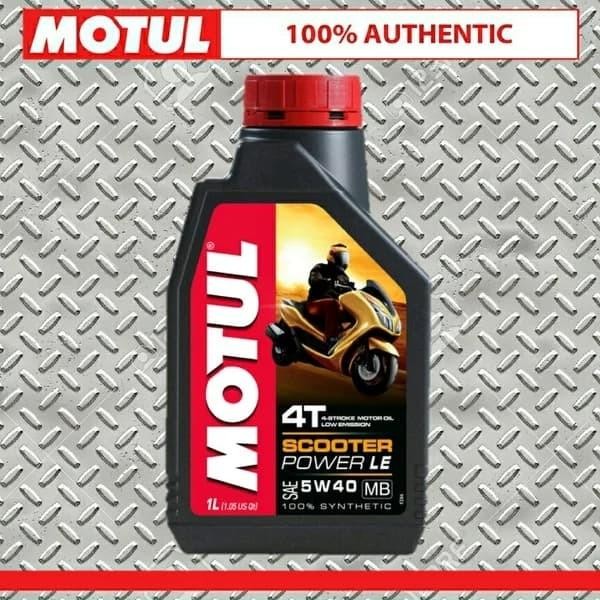 TERBARU MOTUL SCOOTER POWER LE 5w-40 1 Liter BISA GRAB
