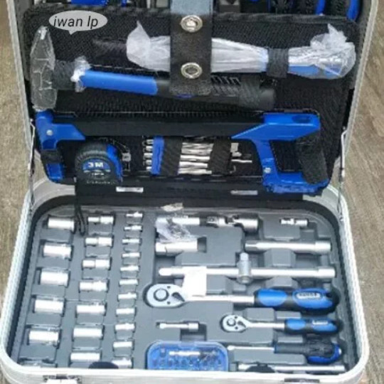 Kunci sock set 132 pcs SOCKET SET ABS TROLLEY SET BOX SANDS