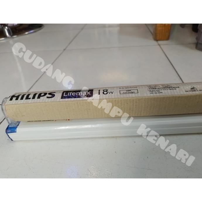 set kap balok + lampu tl t8 non led philips 18w 36w 60cm 120cm L21T