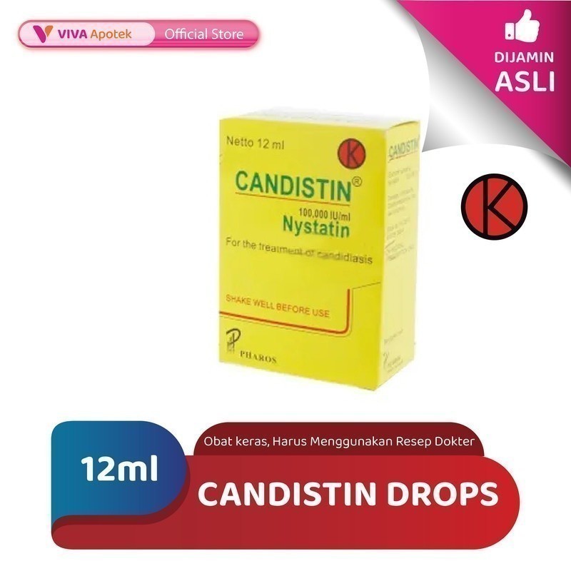 Candistin / Nystatin 100000 IU /Jamur Mulut (12 ml)