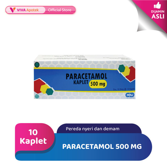 Paracetamol 500 mg untuk Menurunkan Demam (10 Kaplet)