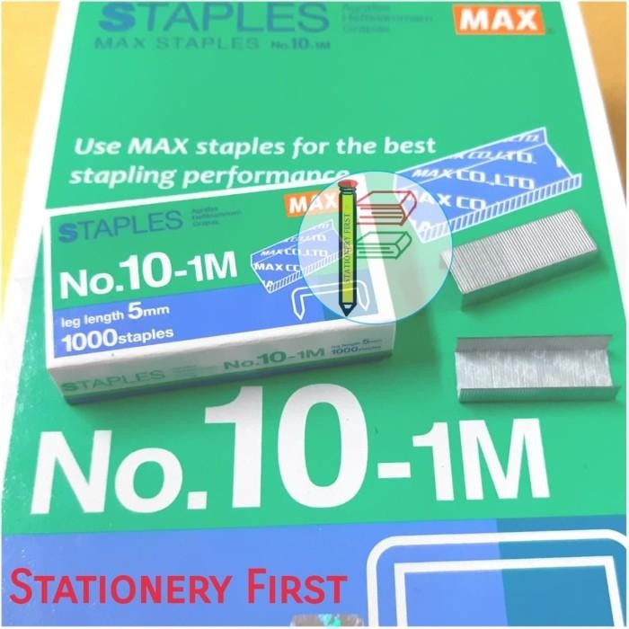 

Isi Staples Max No. 10 Isi Stapler Max Hd-10 Per Pack Isi 20 Kotak