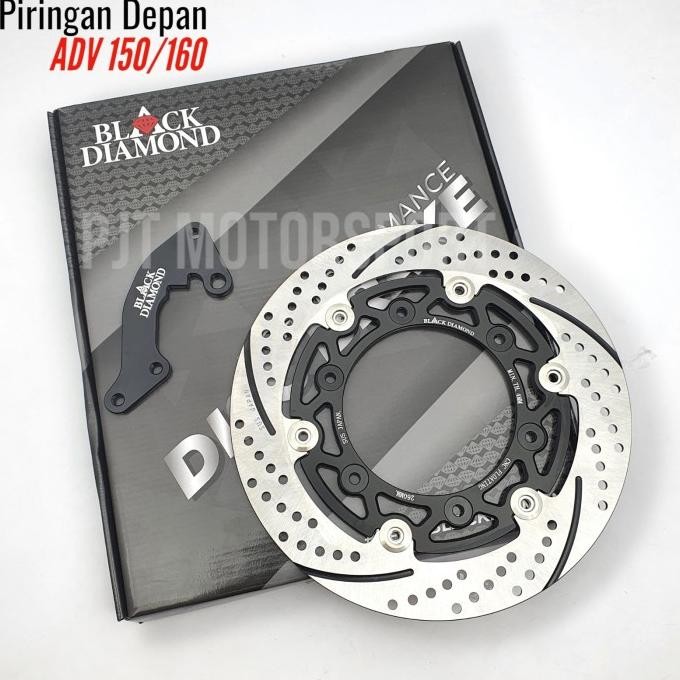 Piringan cakram depan BLACK DIAMOND 260mm cnc floating Honda ADV 150 ADV 160 CBS black diamond