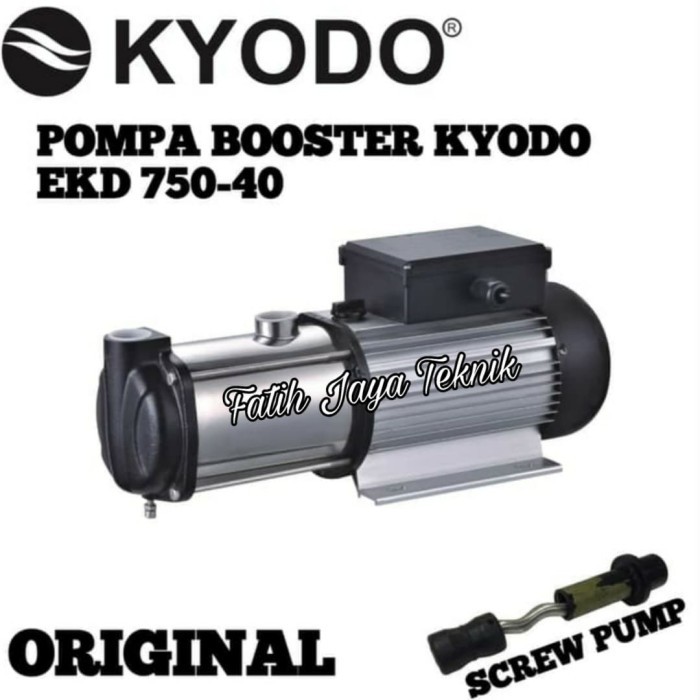 Mesin Pompa Air Booster Ro 2000Gpd Screw Pump Kyodo Ekd 750-40 Bebas Ongkir
