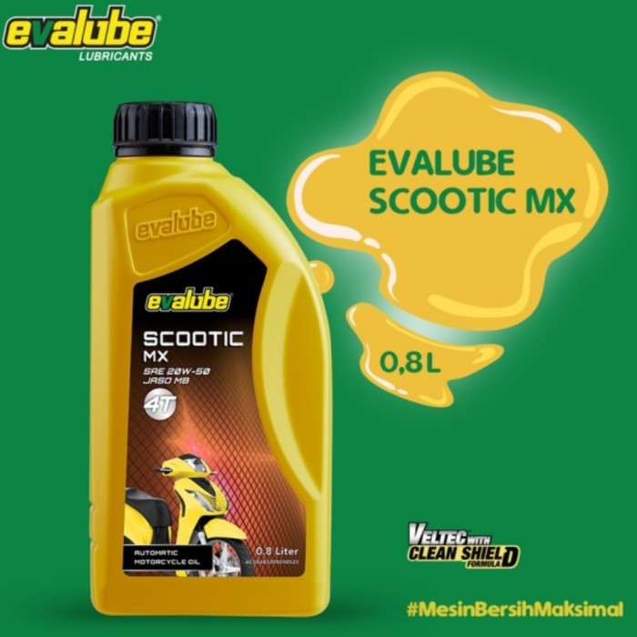 OLI MOTOR MATIC EVALUBE 4T SCOOTIC MX 20W50/20W-50 JASO MB (0.8L/800ML