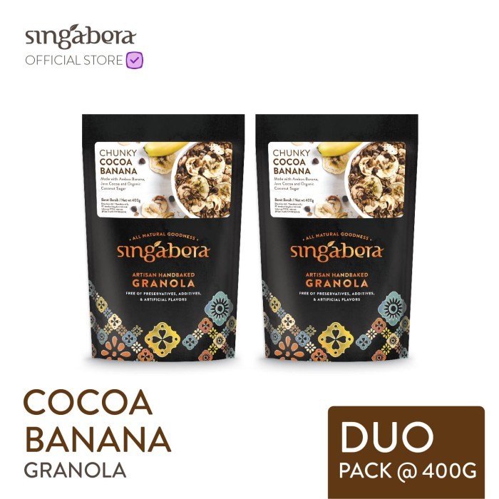 

[Promo] Singabera Granola Chunky Cocoa Banana (Pisang Coklat)