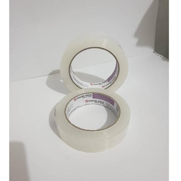 Kualitas terbaik] Isolasi Selotip Nachi Bening Transparan 24 mm 1 inch x 72 Yard