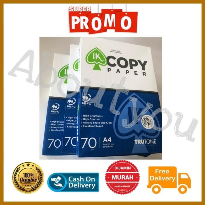 

Kertas HVS A4 print copy paper fotokopi MAXI BRITE 1 rim 70g ter murah