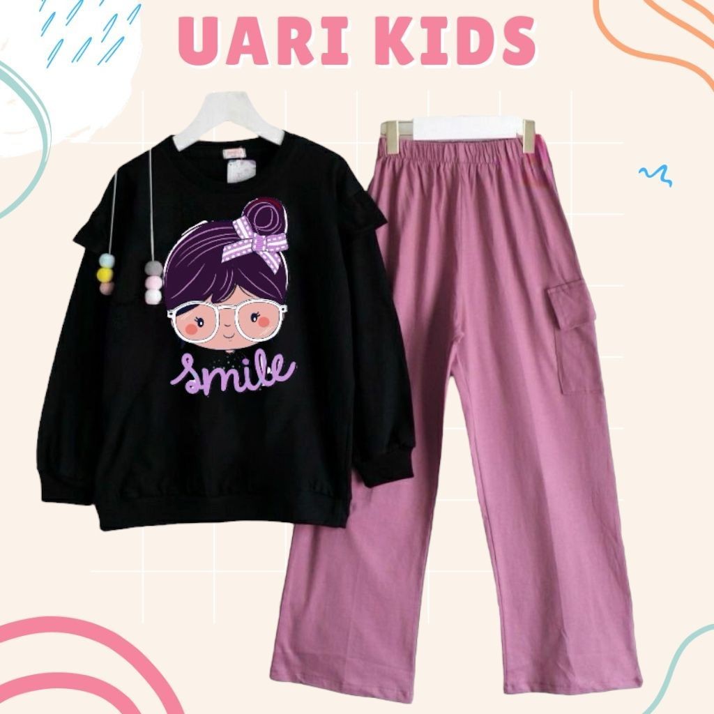 One Set Ank Tk Set Perempuan Perempuan Setelan Anak Usia 1 2 3 4 5 6 7 Pakena Setelan Bocah Setelan 