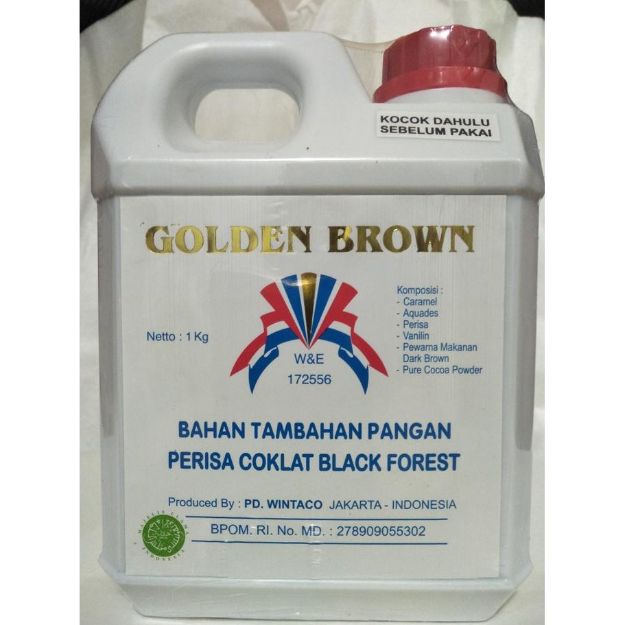 

1kg perisa coklat blackfores golden brown
