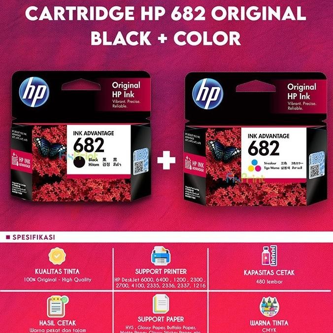 Tinta Cartridge Hp 682 Printer 2335 2336 2337 2775 Alfajrigivano