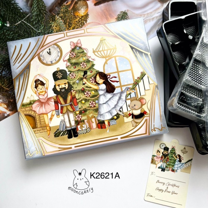 

10pcs Kotak NATAL Mika Sekat K2621 Box Nastar Lapis SET TASVARIAN