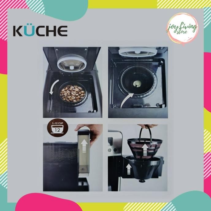 Mesin Kopi Kuche Coffee Machine K-198 - Coffee Maker Otomatis Shownery