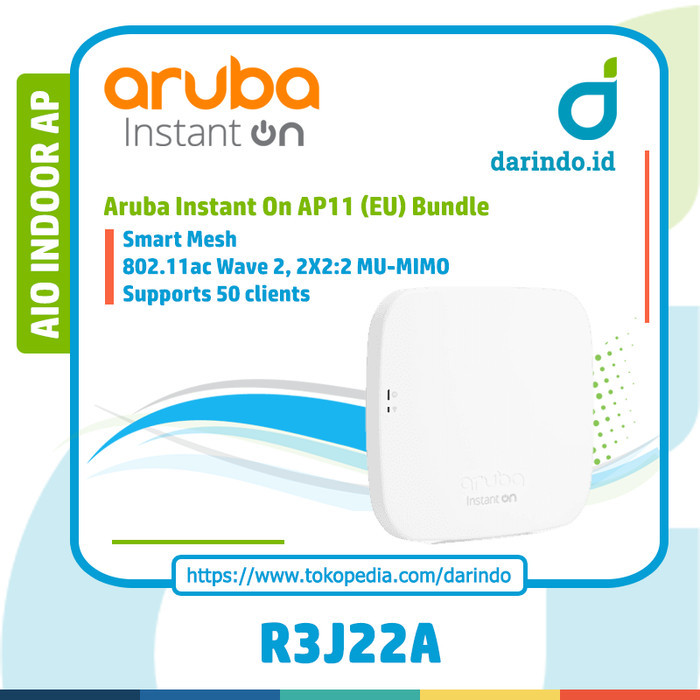 Aruba Instant On AP11 (RW) Indoor AP with DC Power Adapter [R3J22A]