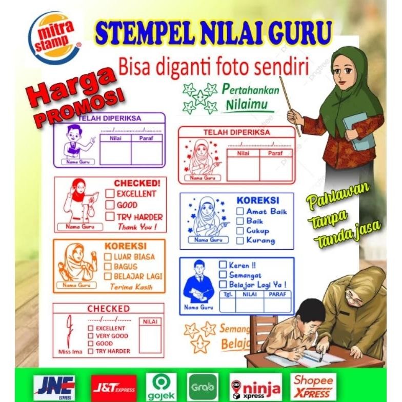 

UFO-2025 Stempel Penilaian/Stempel Guru/Stempel Nilai Guru/Stempel Custom Sale