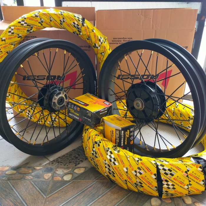 VELG SET W175 UKURAN 250 300 RING 17 TROMOL SET PLUS BAN LUAR DALAM
