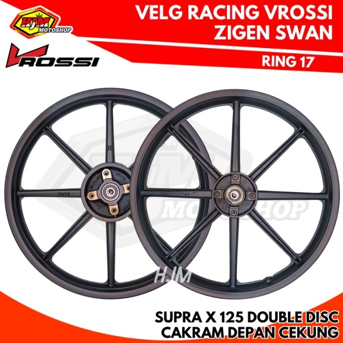 VELG RACING SUPRA X 125 DOUBLE DISC - SUPRA X 125 DD PALANG 8 VROSSI ZIGEN SWAN