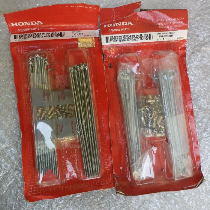 JARI JARI JERUJI RUJI VELG DEPAN BELAKANG HONDA WIN100 WIN 100 ORI AHM 1111-170 1110-159SNB