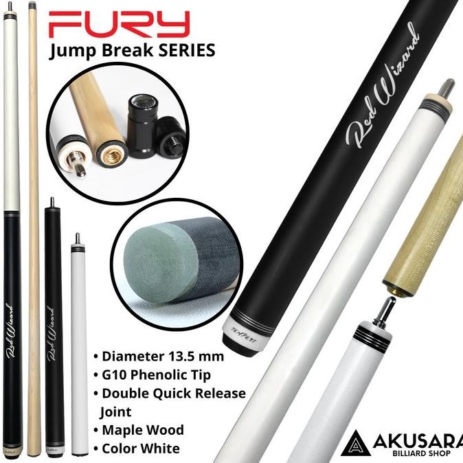 STIK JUMP BREAK FURY TEMPEST JB CUE RED WIZARD STIK BILLIARD