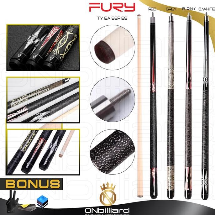 HOT SALE Masih Fury Ty Ea Cue Stick Stik Play Billiard Biliar Biliard Biliyar