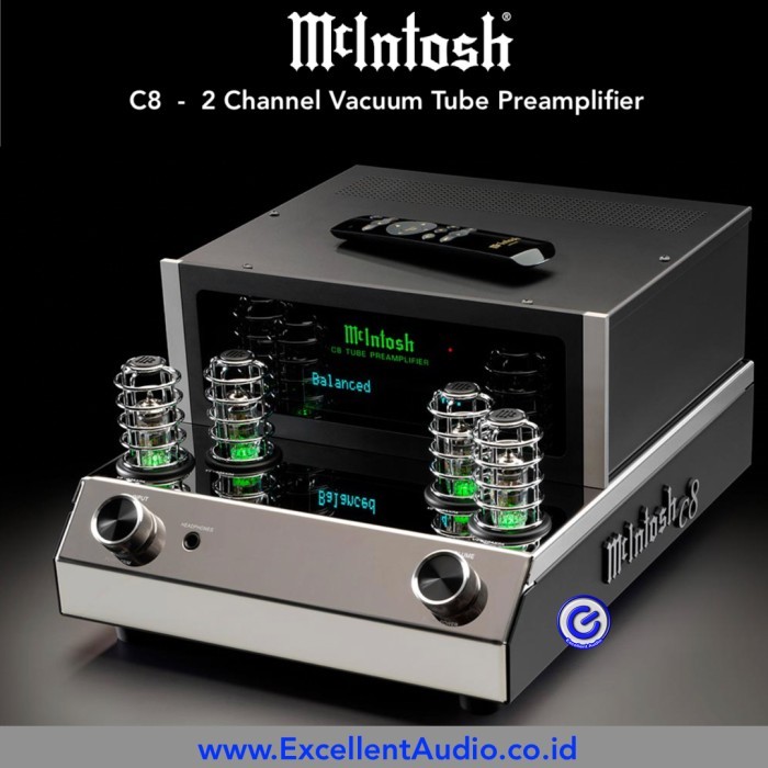 McIntosh C8 vacuum tube stereo pre amplifier
