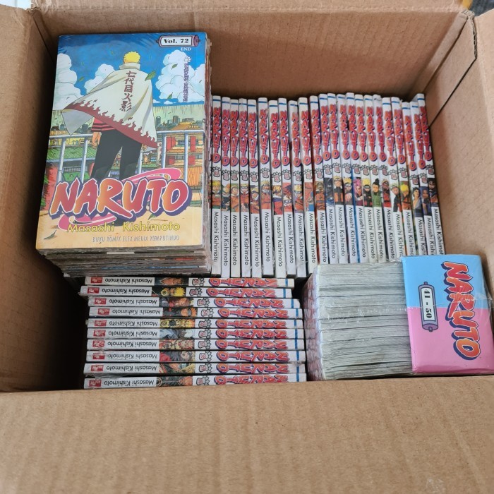 Komik Naruto 1 set segel lengkap ori sesuai foto