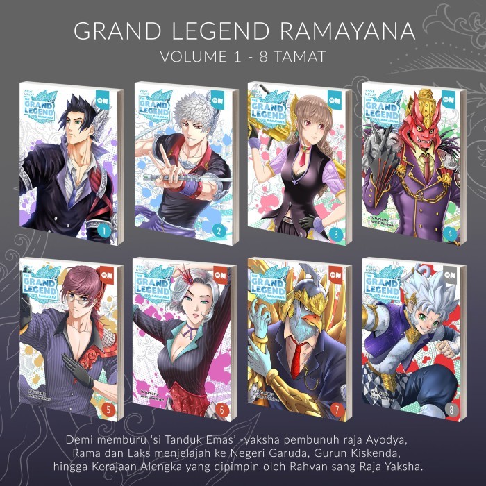 Grand Legend Ramayana komik set Vol 1-8