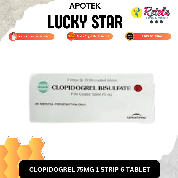 Clopidogrel Dexa 75 mg 1 Box 100 Tab Dexa