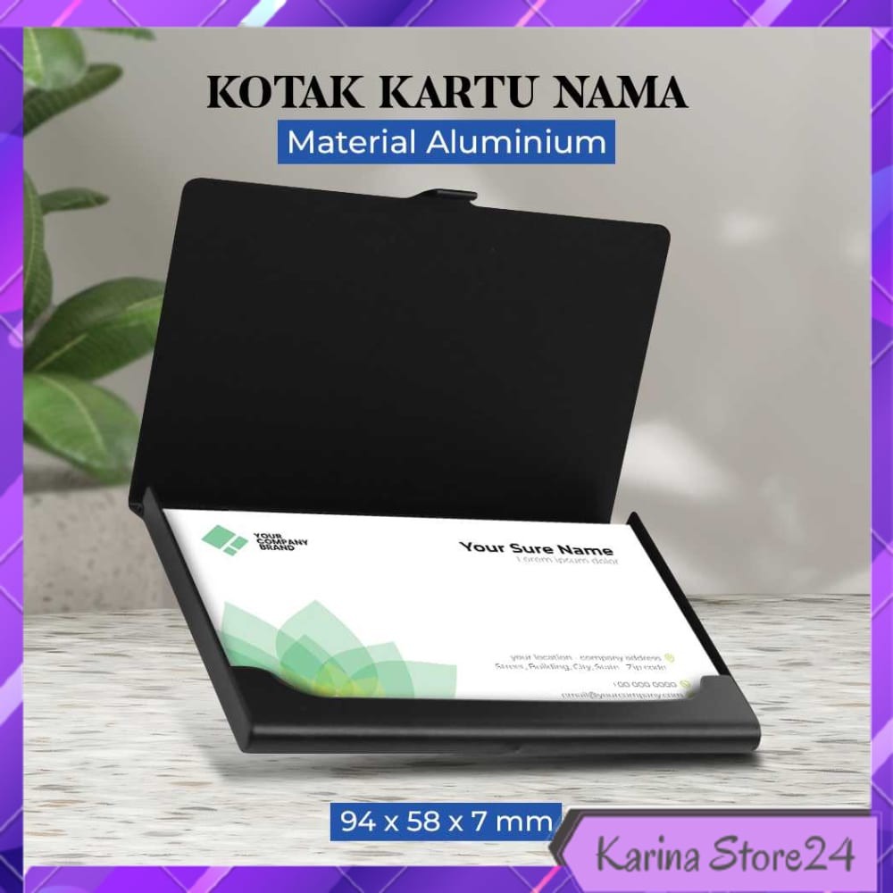 

KOTAK KHUSUS SIMPAN KARTU NAMA ALUMINIUM - 5006