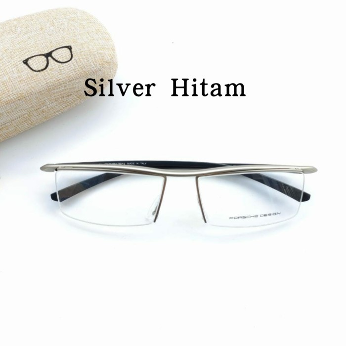 Frame Kacamata Pria Wanita Minus Sport Half Frame