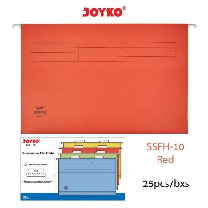 

SUSPENSION FILE FOLDER HANG HANGING MAP GANTUNG JOYKO SSFH-10 RED ORIGINAL DAN TERPERCAYA