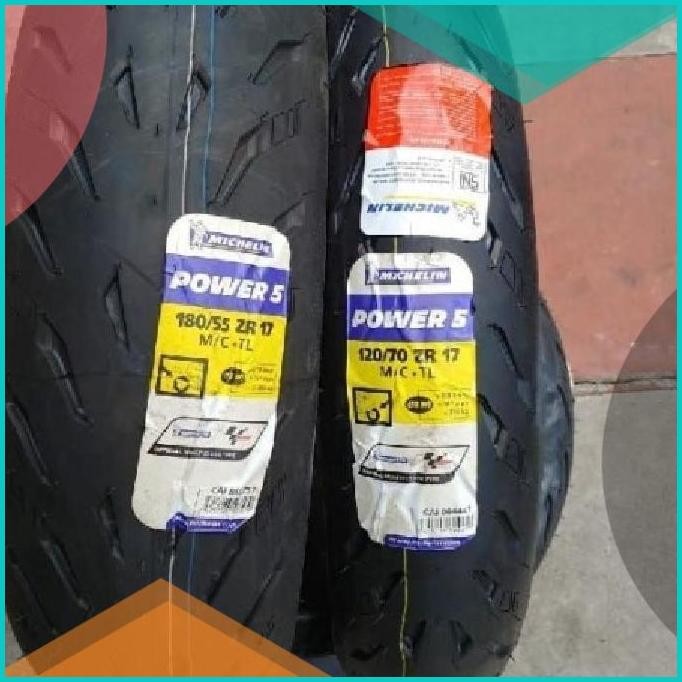 Ban Michelin Power 5 120/70 -17 & 180/55 -17 Ninja CBR R25 ER6 Z800 1