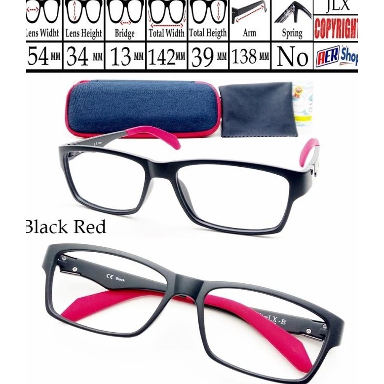 Frame Minus Kacamata Minus Sport Frame Kacamata Pria Elastis Premium