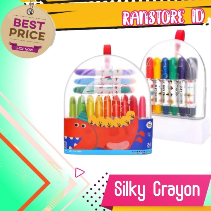 

ALAT MEWARNAI ANAK WASHABLE SILKY CRAYON PASTEL WATERCOLOR PEN 12WARNA