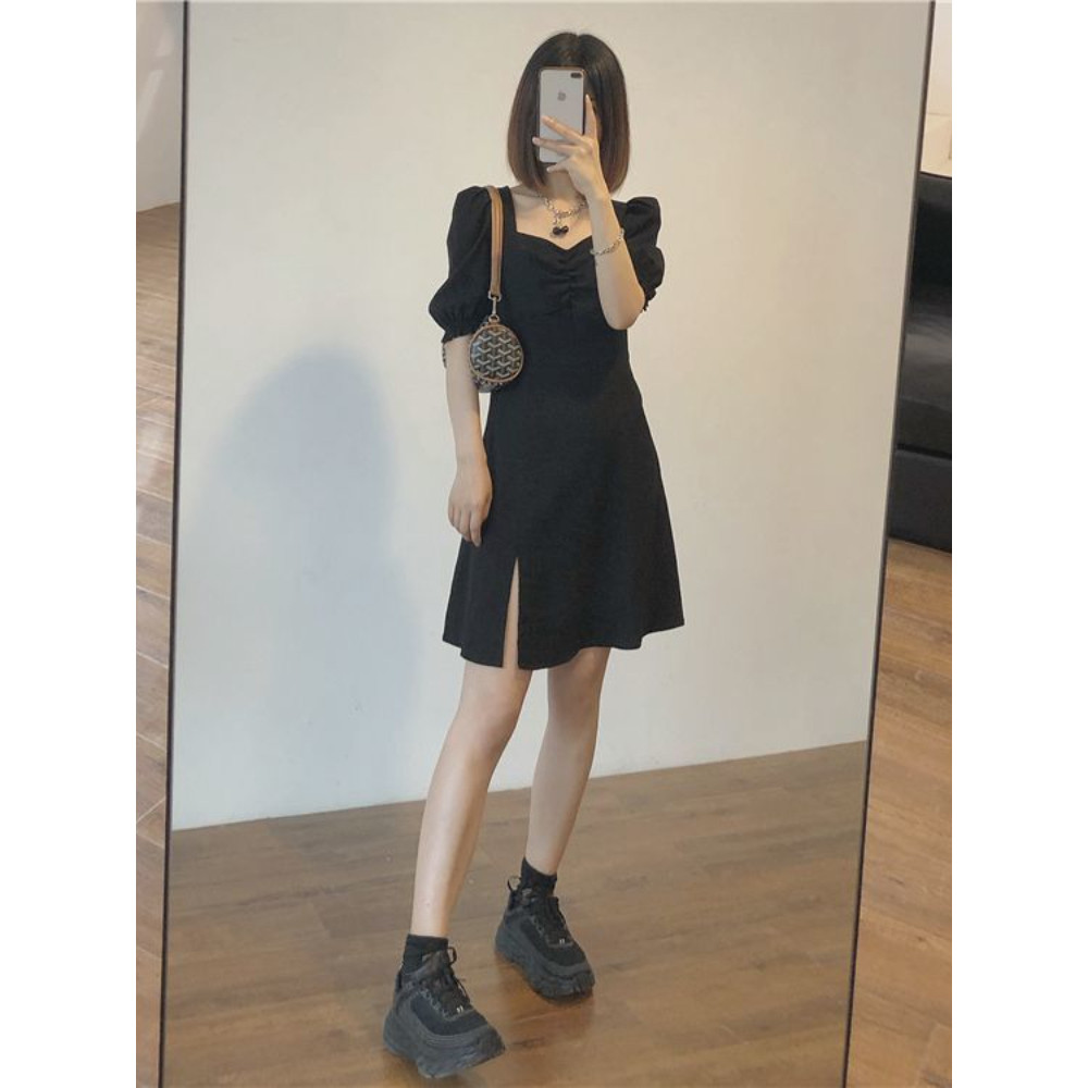 Dress Satin Pesta Pakean Natal Cewek Baju Pakian Natalan Dres Dewasa Gaun Natal Wnita Gaun Formal Pa