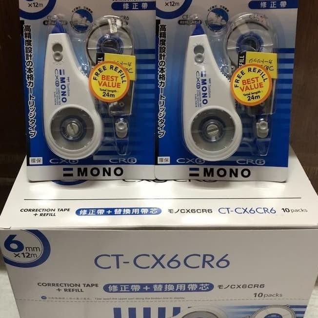 

Correction Tape 6Mm X 12M Tombow Mono Tipex Ct-Cx6Cr6 Free Refill