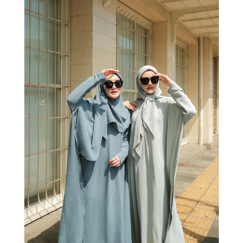 Gamis Simple dan Anggun // AMEERA ABAYA 1 SET PASHMINA