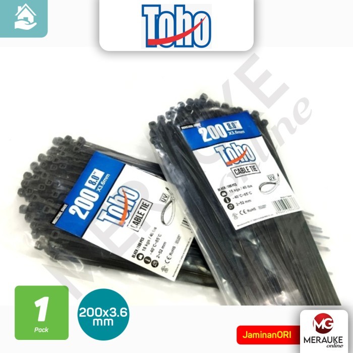 

Sale Toho Cable Ties / Kabel Tis Pengikat Hitam 200X3.6Mm