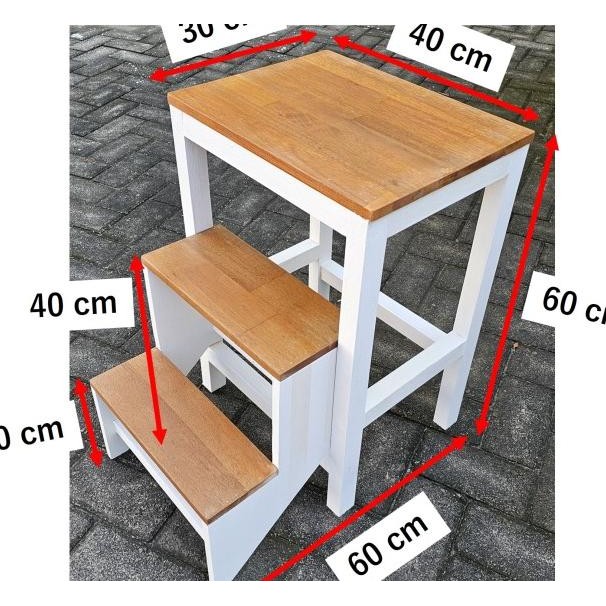 Tangga / Kursi Lipat / Tangga Kursi Lipat Serbaguna / Tangga Kursi Full Kayu Solid